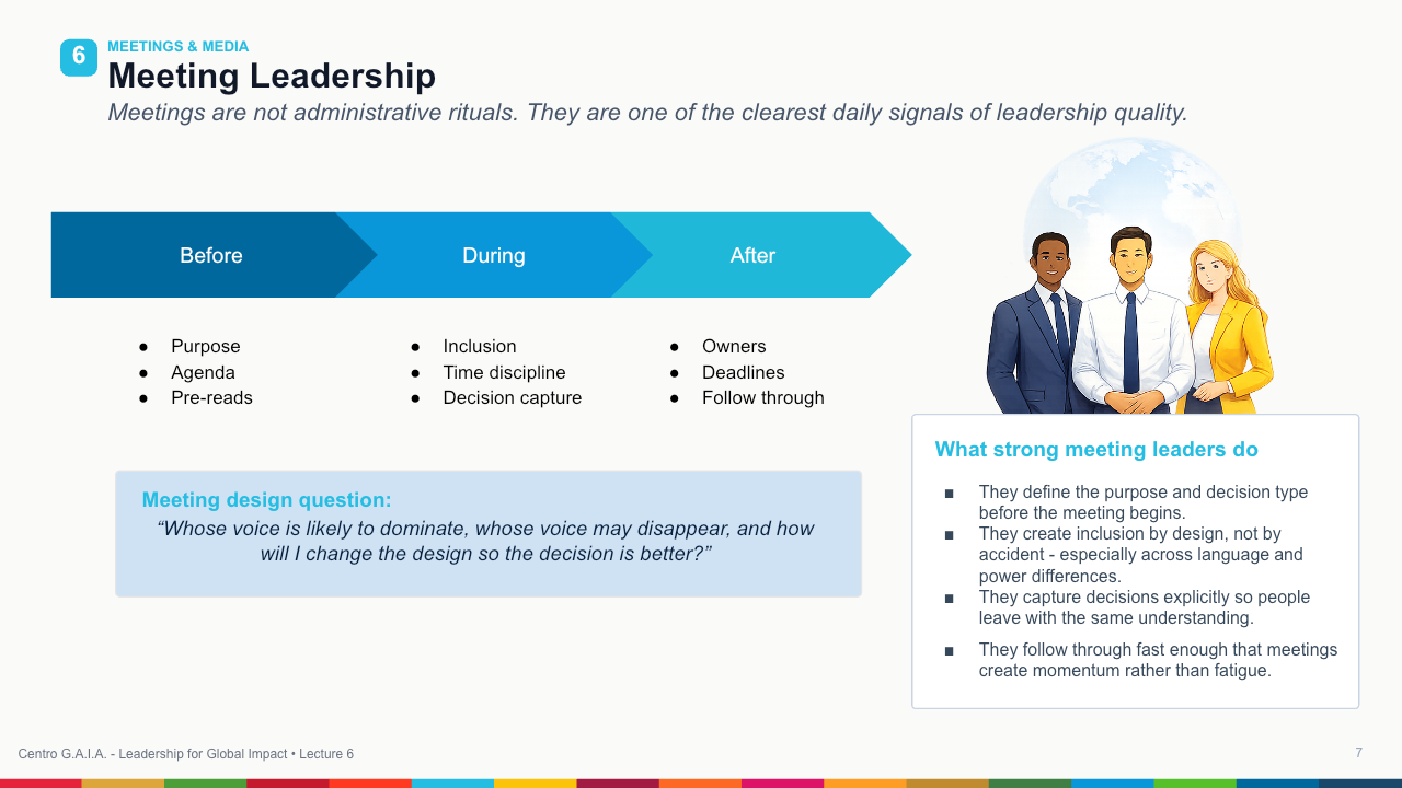 Strategic Communication and Executive Presence — Lección 8
